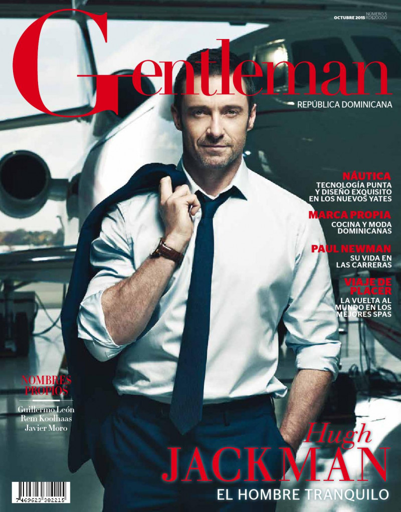 Hugh Jackman featured on the Gentleman Dominican Republic cover from October 2015