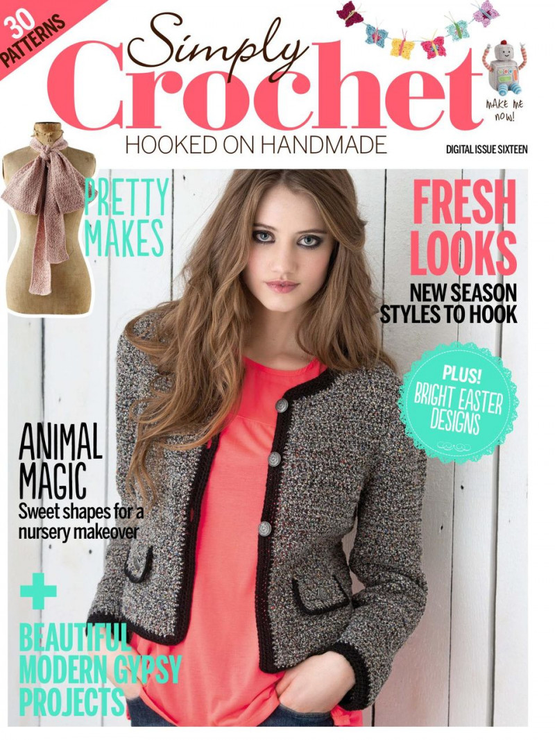  featured on the Crochet! cover from February 2014