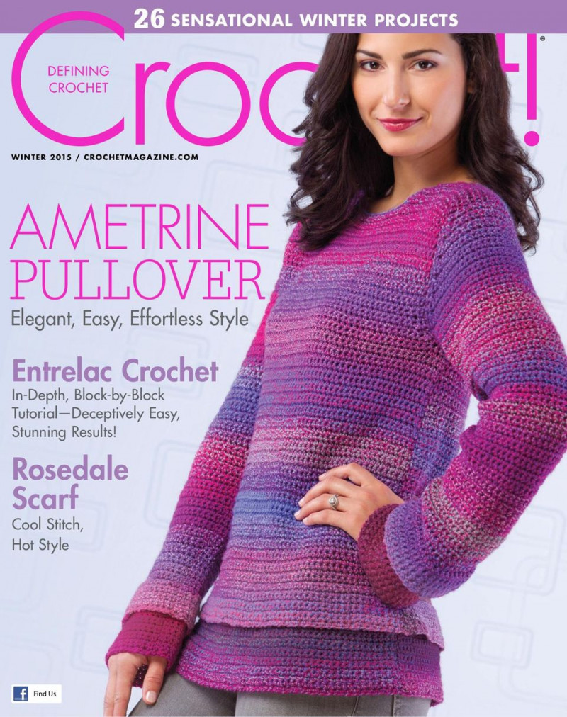  featured on the Crochet! cover from December 2015