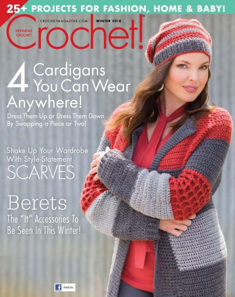  featured on the Crochet! cover from December 2018