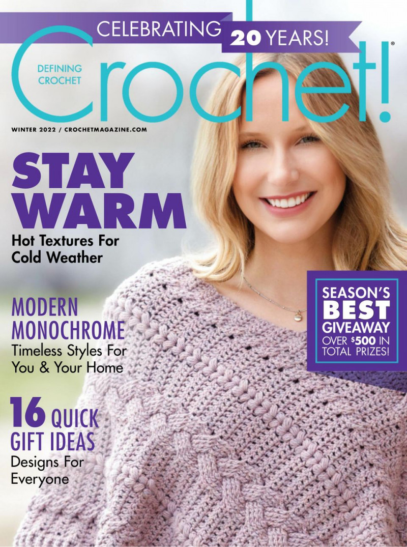  featured on the Crochet! cover from December 2022