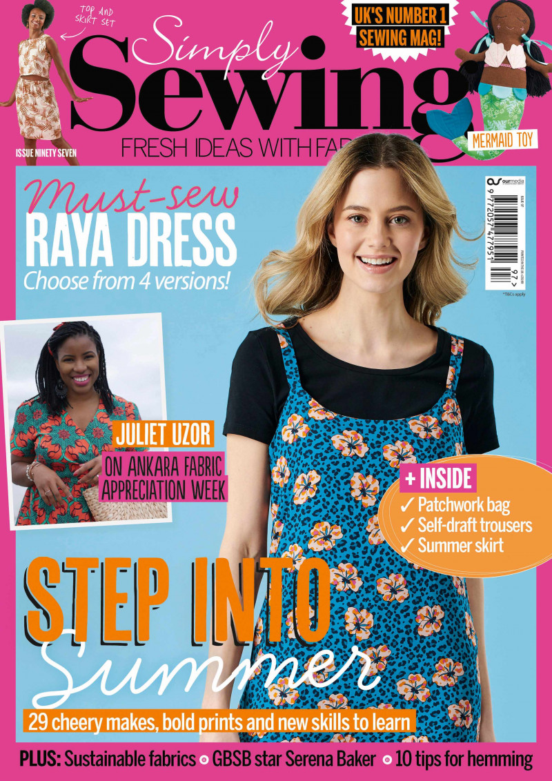  featured on the Simply Sewing cover from July 2022