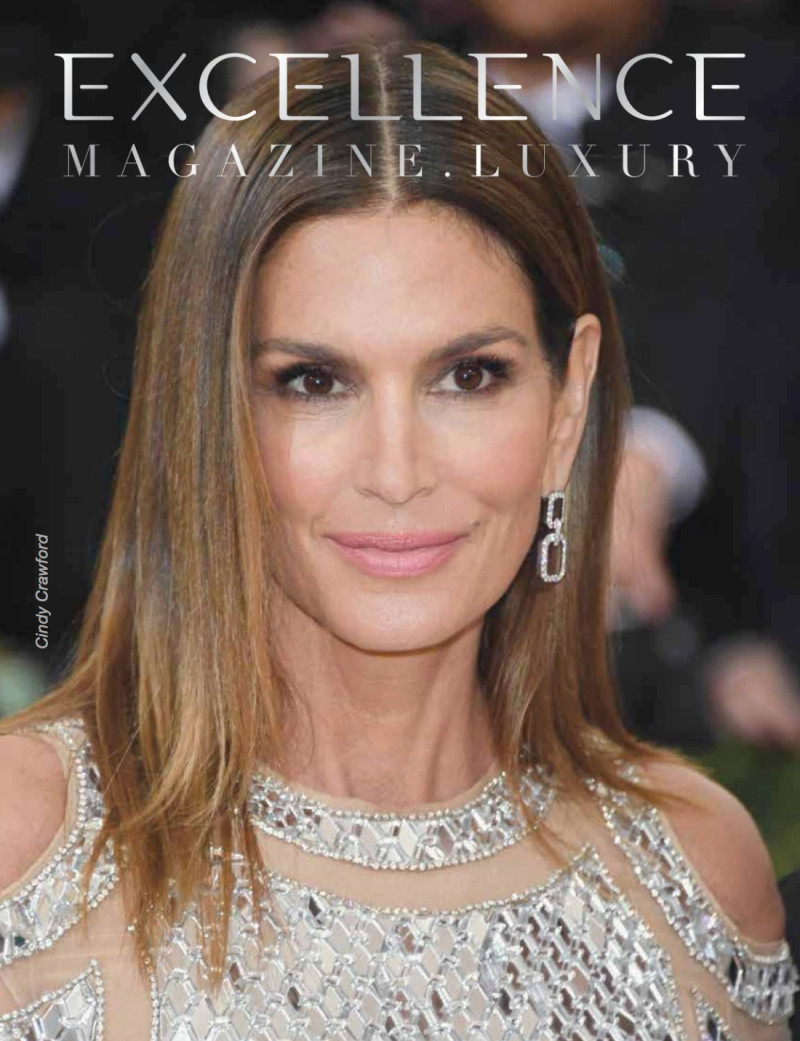 Cindy Crawford featured on the Excellence cover from September 2018