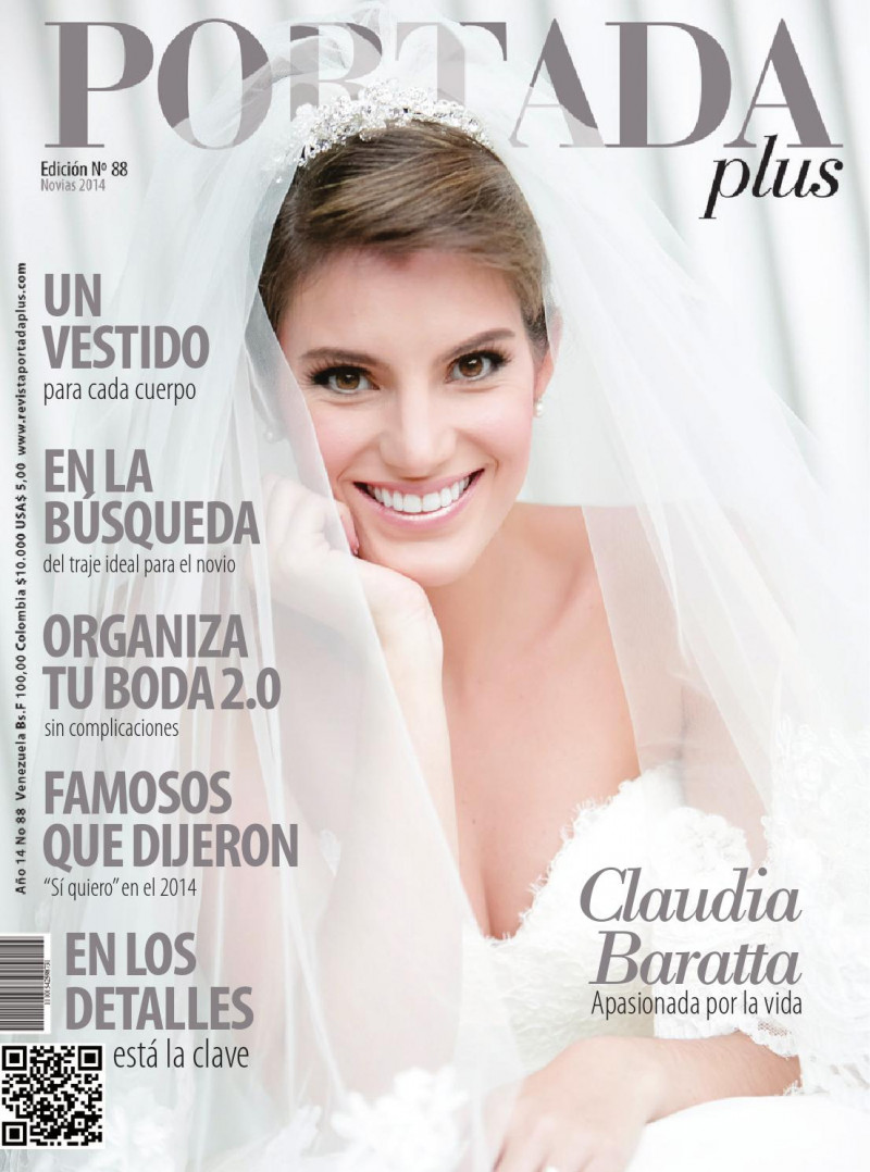 Claudia Baratta featured on the Portada Plus cover from February 2014