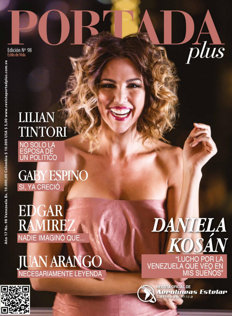 Daniela Kosan featured on the Portada Plus cover from June 2017