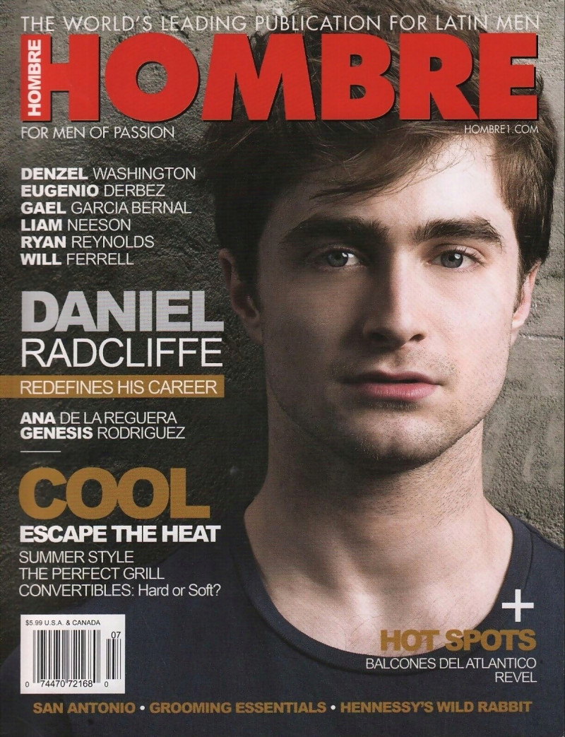 Daniel Radcliffe featured on the Hombre cover from July 2017