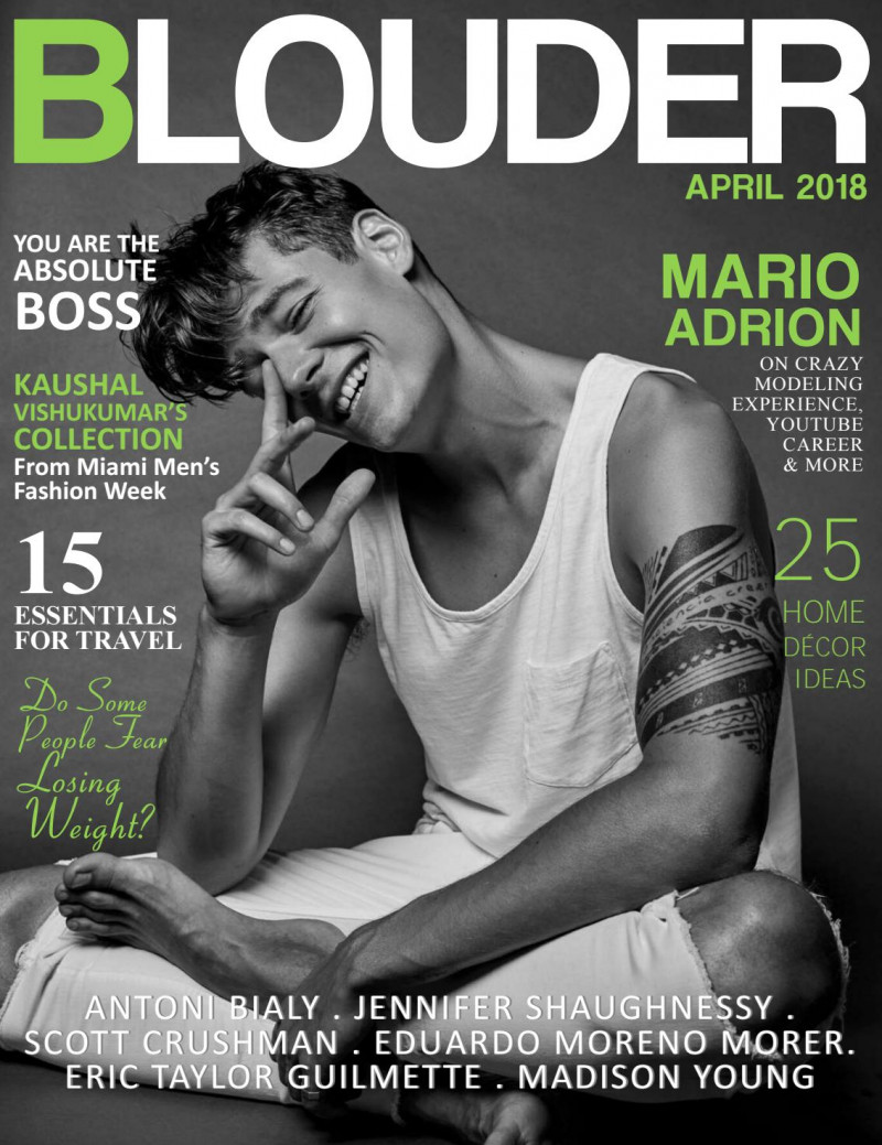 Mario Adrion featured on the B Louder cover from April 2018