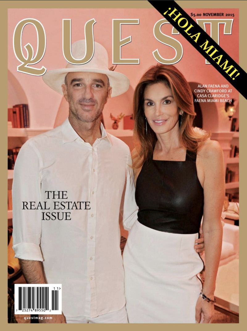 Cindy Crawford featured on the Quest cover from November 2015