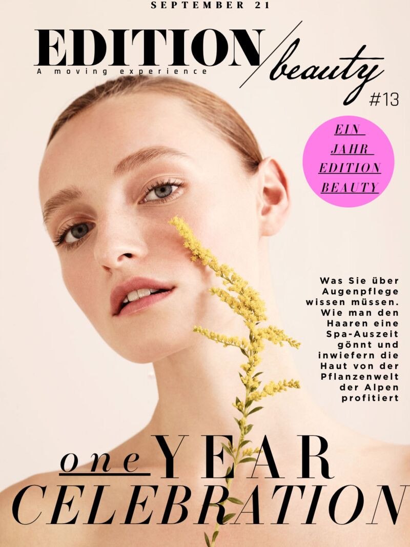  featured on the Edition Beauty cover from September 2021