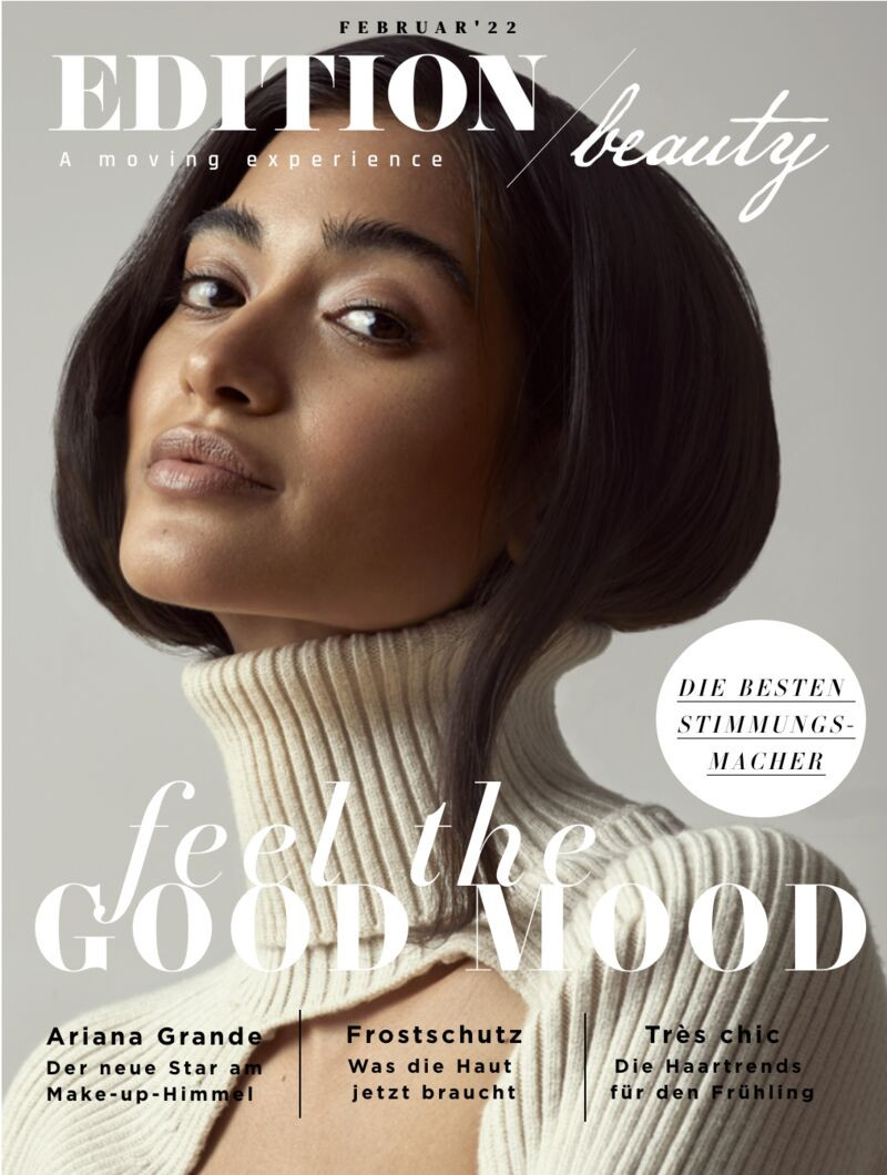 Desiree Kohler featured on the Edition Beauty cover from February 2022