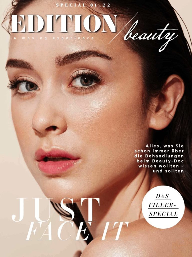  featured on the Edition Beauty cover from January 2022