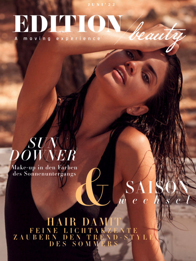 Farnoush Hamidian featured on the Edition Beauty cover from June 2022