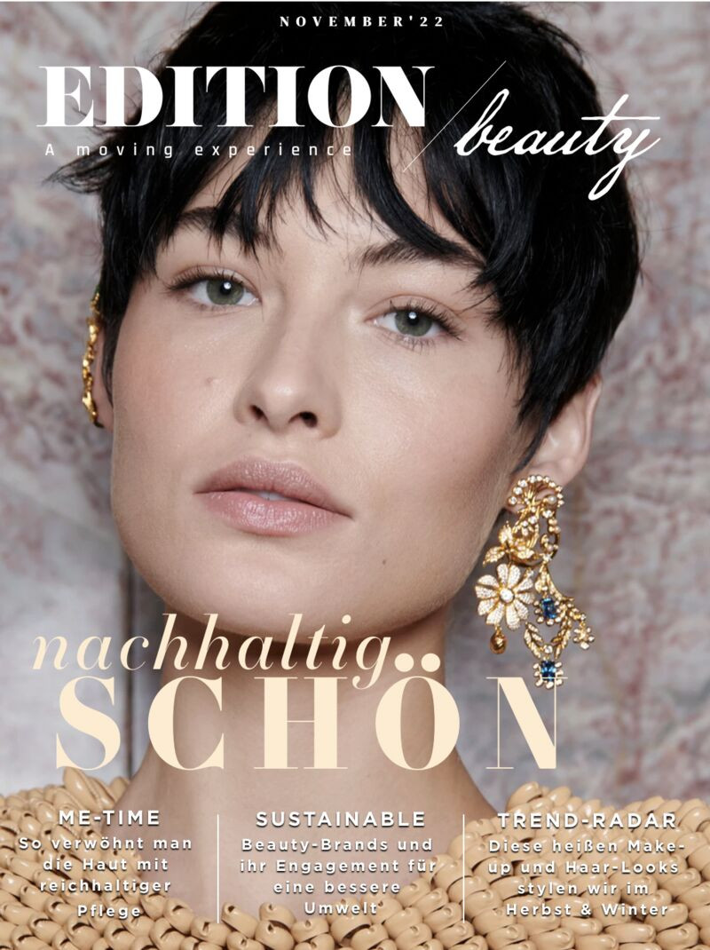  featured on the Edition Beauty cover from November 2022