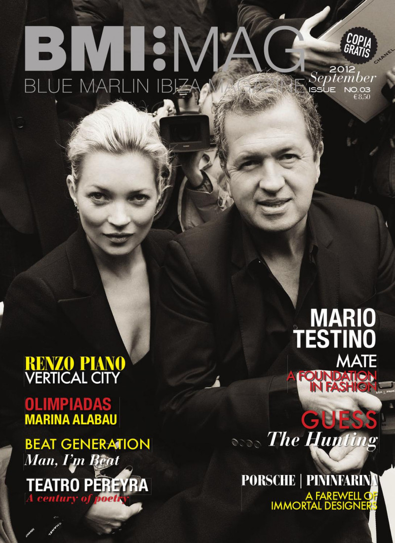 Mario Testino featured on the BMI Mag cover from September 2012