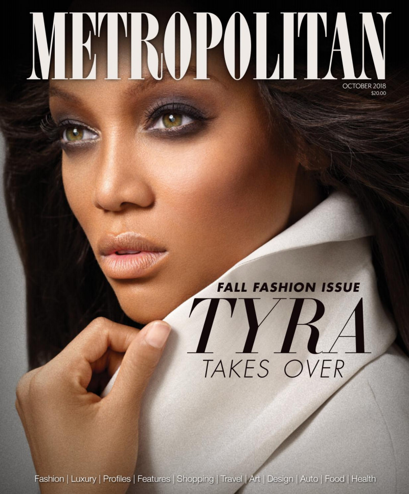 Tyra Banks featured on the Metropolitan cover from October 2018
