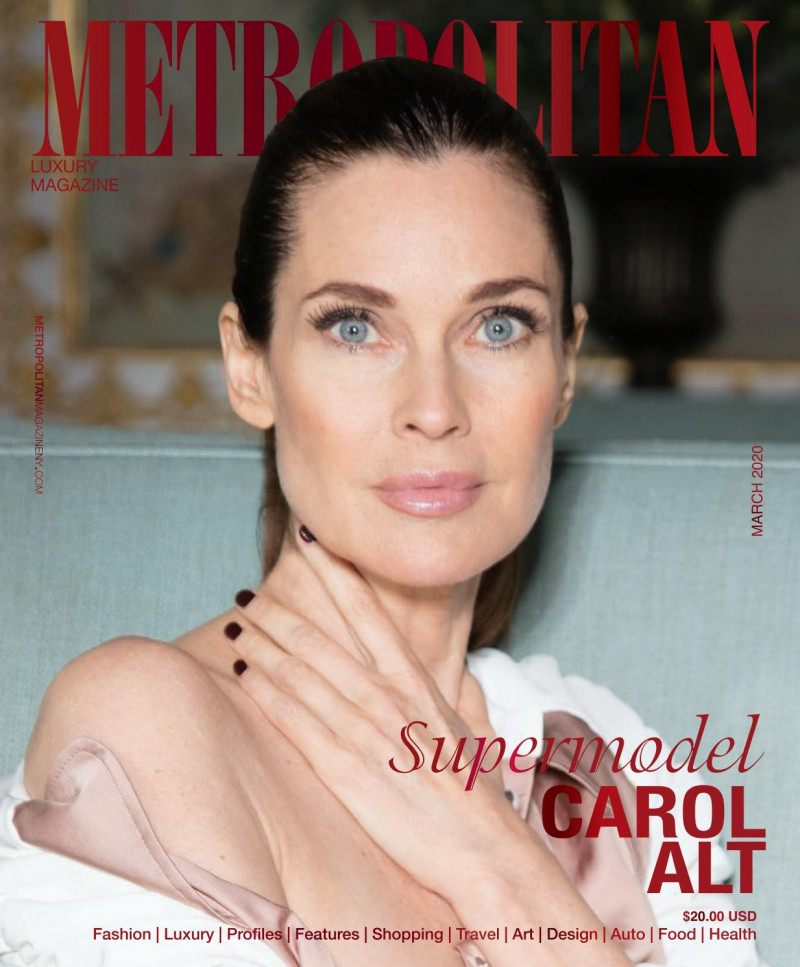 Carol Alt featured on the Metropolitan cover from March 2020