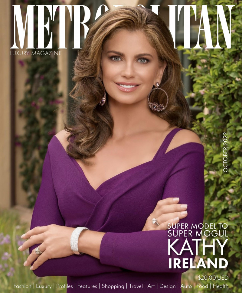 Kathy Ireland featured on the Metropolitan cover from October 2022