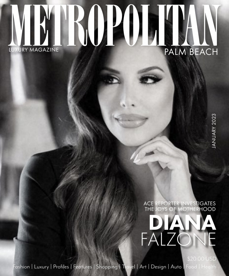 Diana Falzone featured on the Metropolitan cover from January 2023