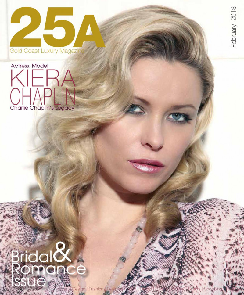 Kiera Chaplin featured on the 25A cover from February 2013