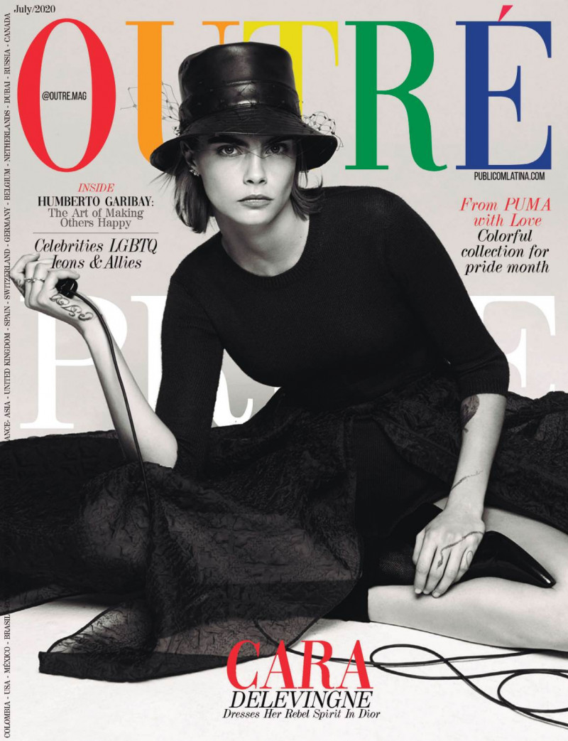 Cara Delevingne featured on the Outre cover from July 2020