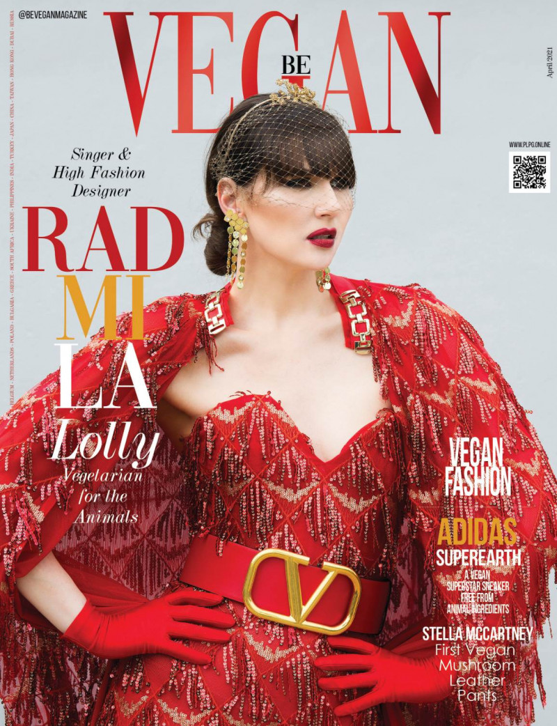 Radmila Lolly featured on the Be Vegan cover from April 2021