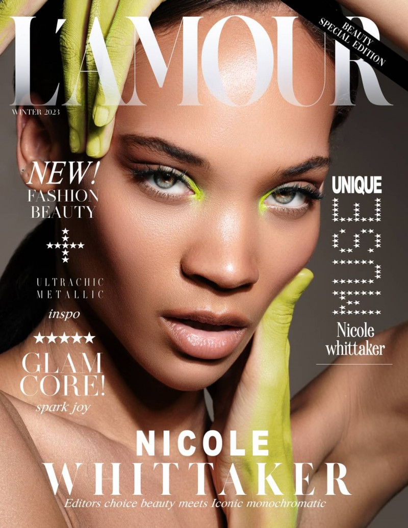 Nicole Whittaker featured on the L\'Amour cover from December 2022