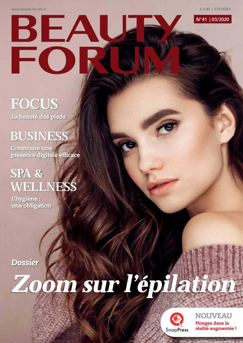  featured on the Beauty Forum France cover from March 2020