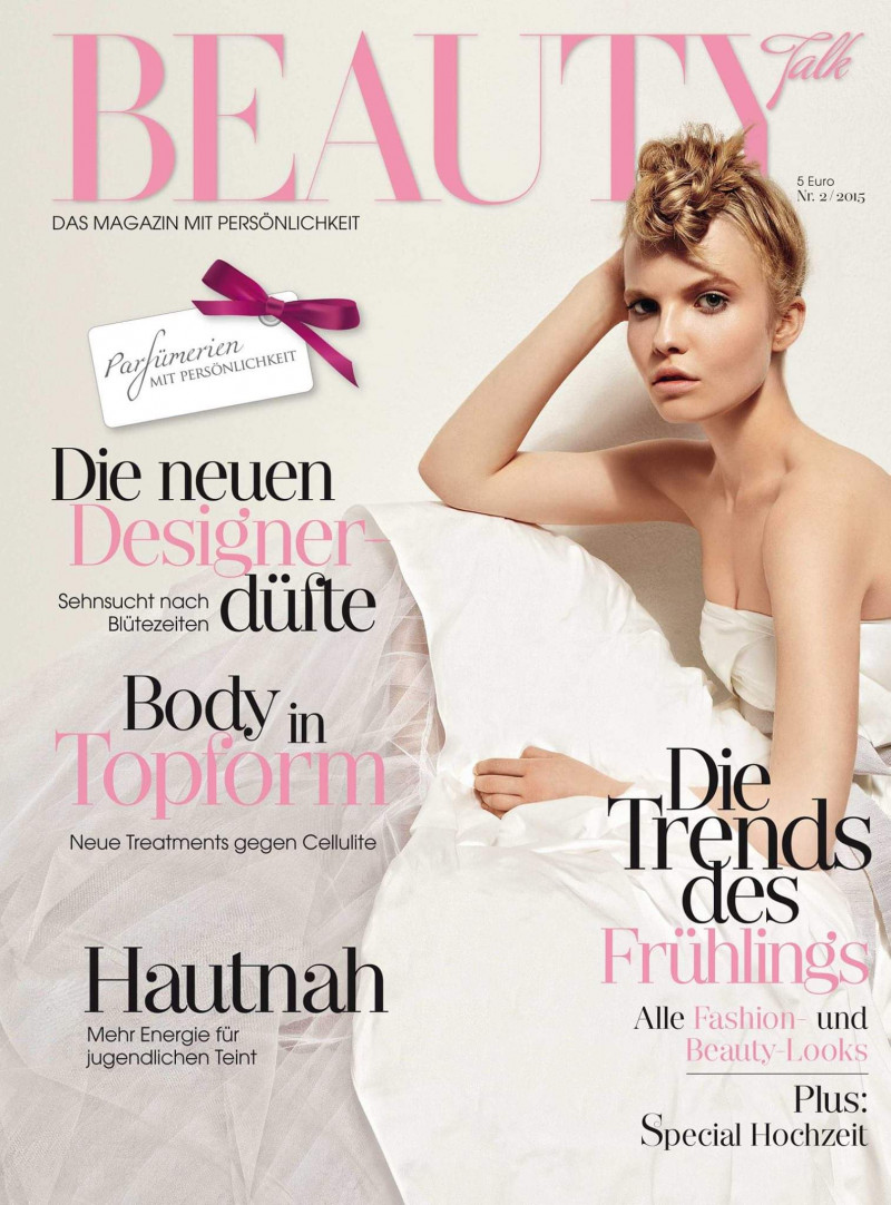 Maria Konieczna featured on the Beauty Talk cover from March 2015