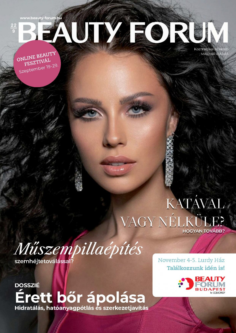  featured on the Beauty Forum Hungary cover from September 2022