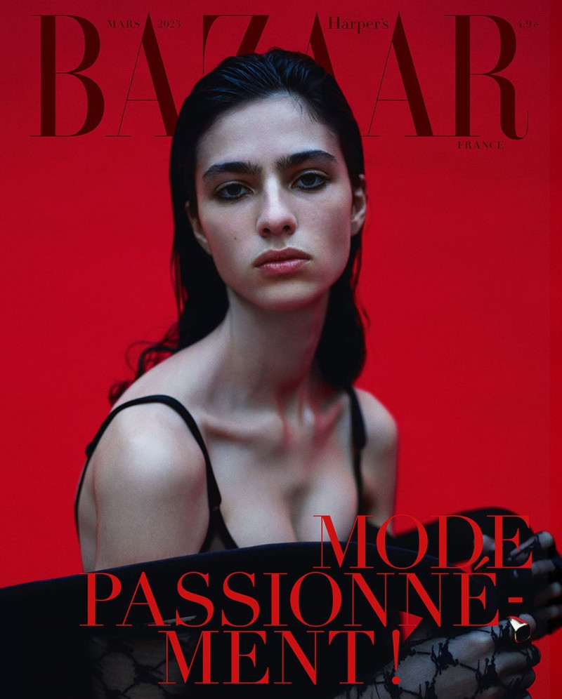 Loli Bahia featured on the Harper\'s Bazaar France cover from March 2023