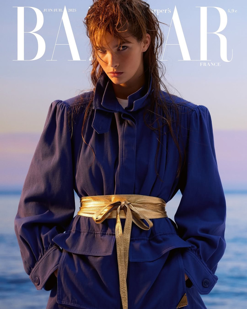 River Klein featured on the Harper\'s Bazaar France cover from June 2025