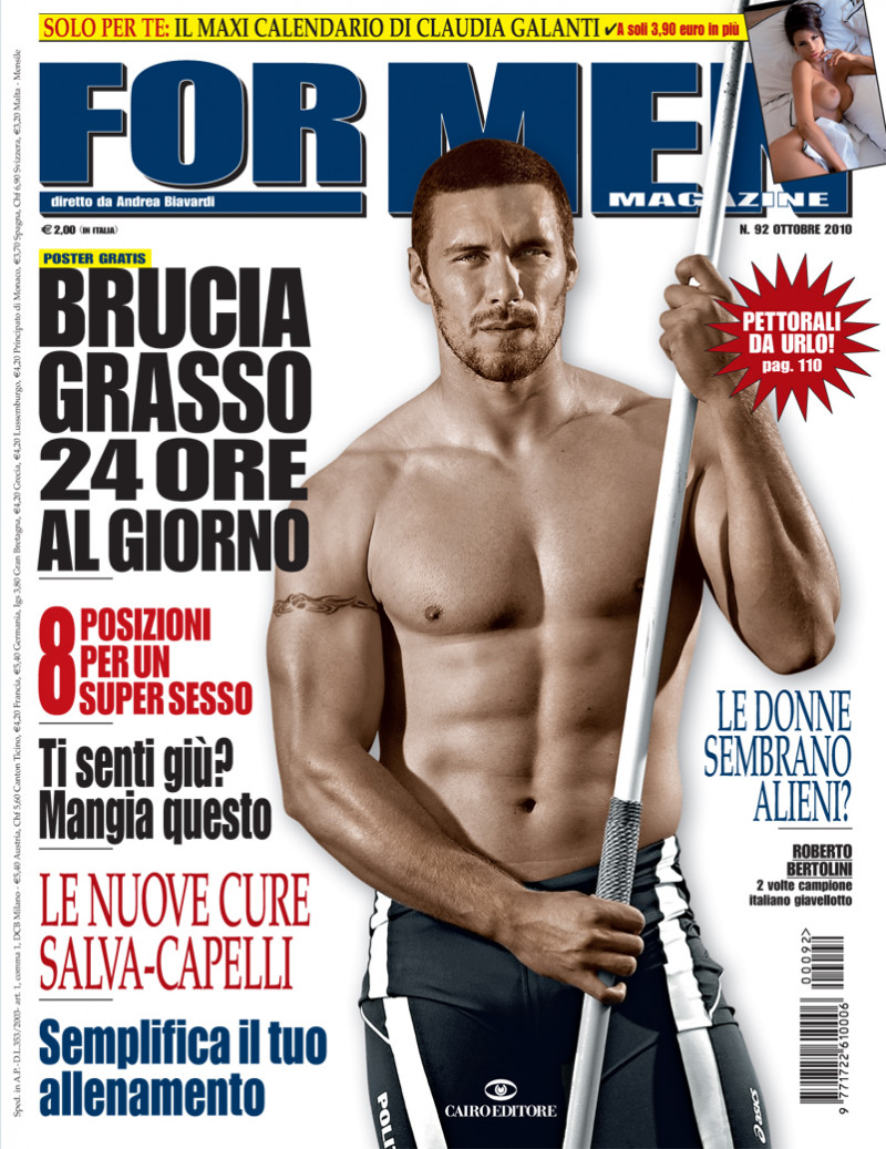 Roberto Bertolini featured on the For Men Magazine cover from October 2010