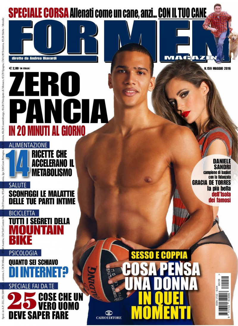 Daniele Sandri, Gracia De Torres featured on the For Men Magazine cover from May 2016