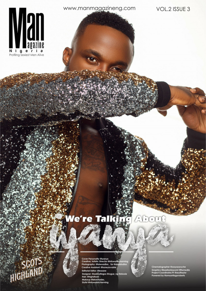 Iyanya featured on the Man Magazine Nigeria cover from June 2018