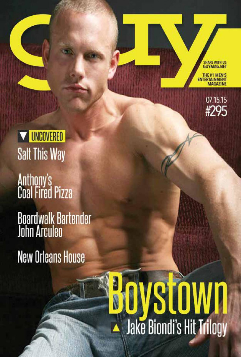 Jake Biondi featured on the Guy cover from July 2015