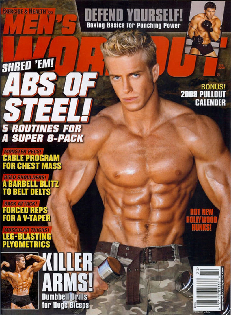  featured on the Men\'s Workout cover from February 2009