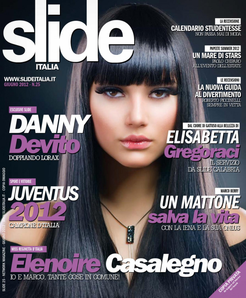 Elenoire Casalegno featured on the Slide cover from June 2012
