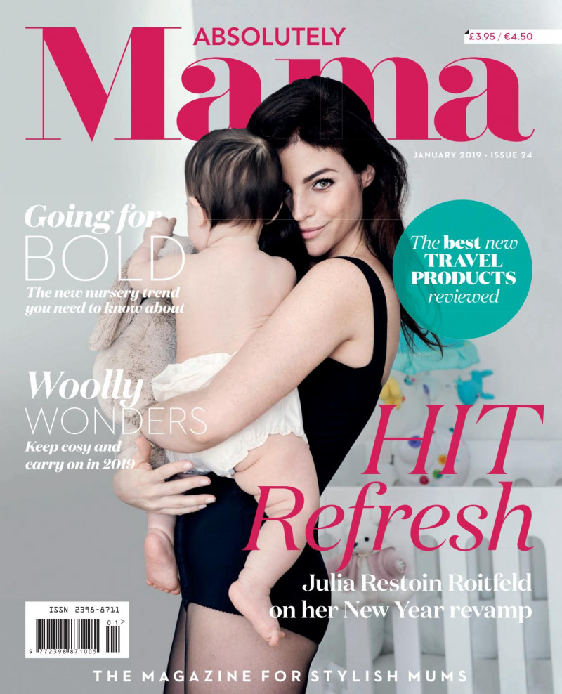 Julia Restoin Roitfeld featured on the Absolutely Mama UK cover from January 2019