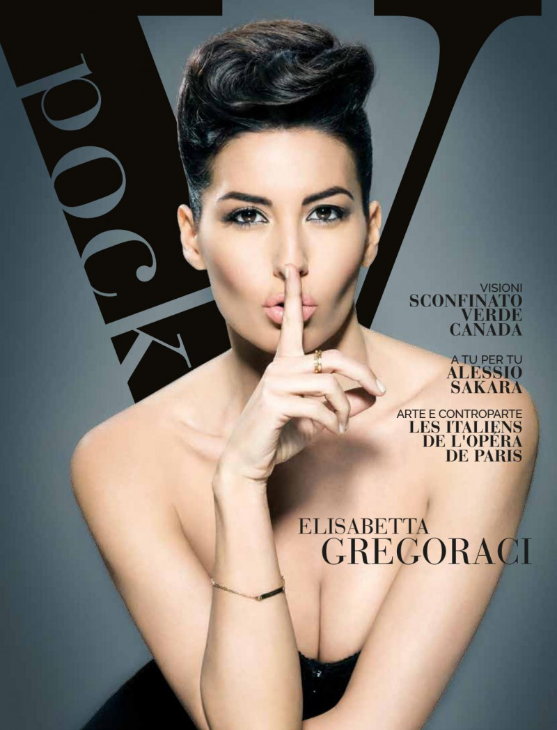 Elisabetta Gregoraci featured on the V Pocket cover from December 2016