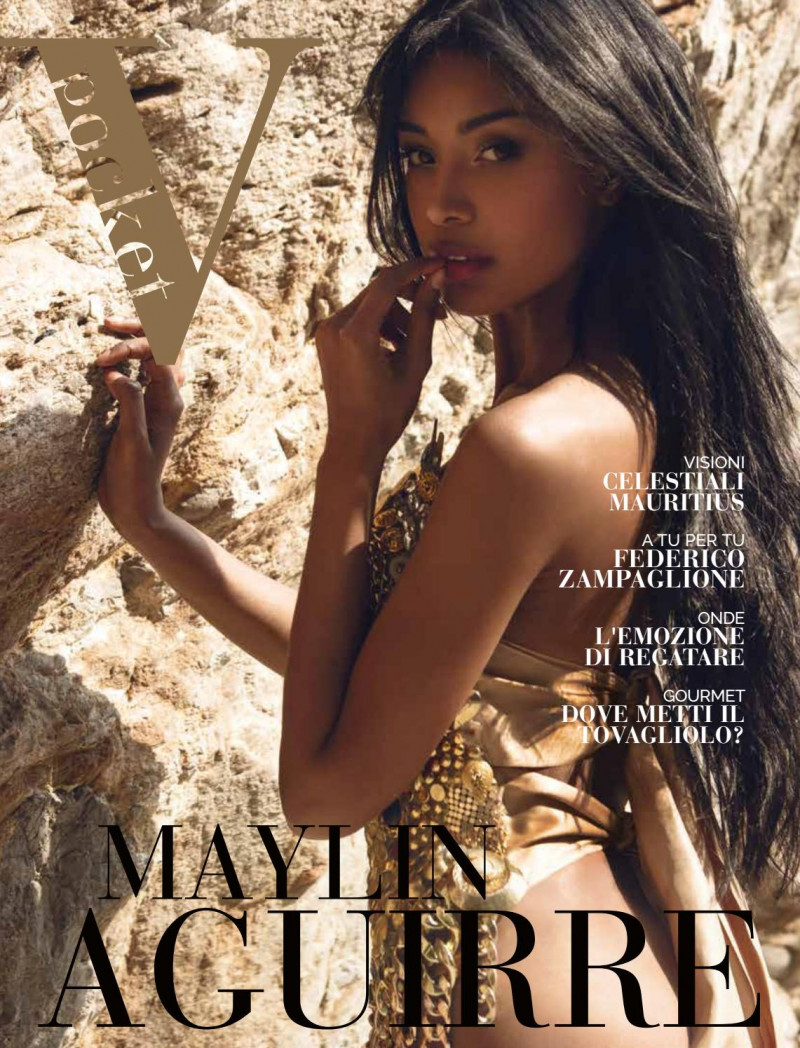 Maylin Aguirre featured on the V Pocket cover from July 2017