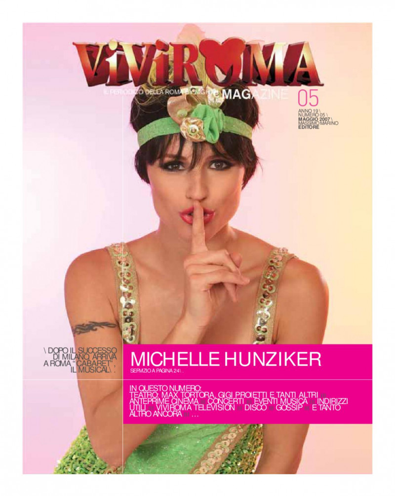 Michelle Hunziker featured on the Viviroma cover from May 2007