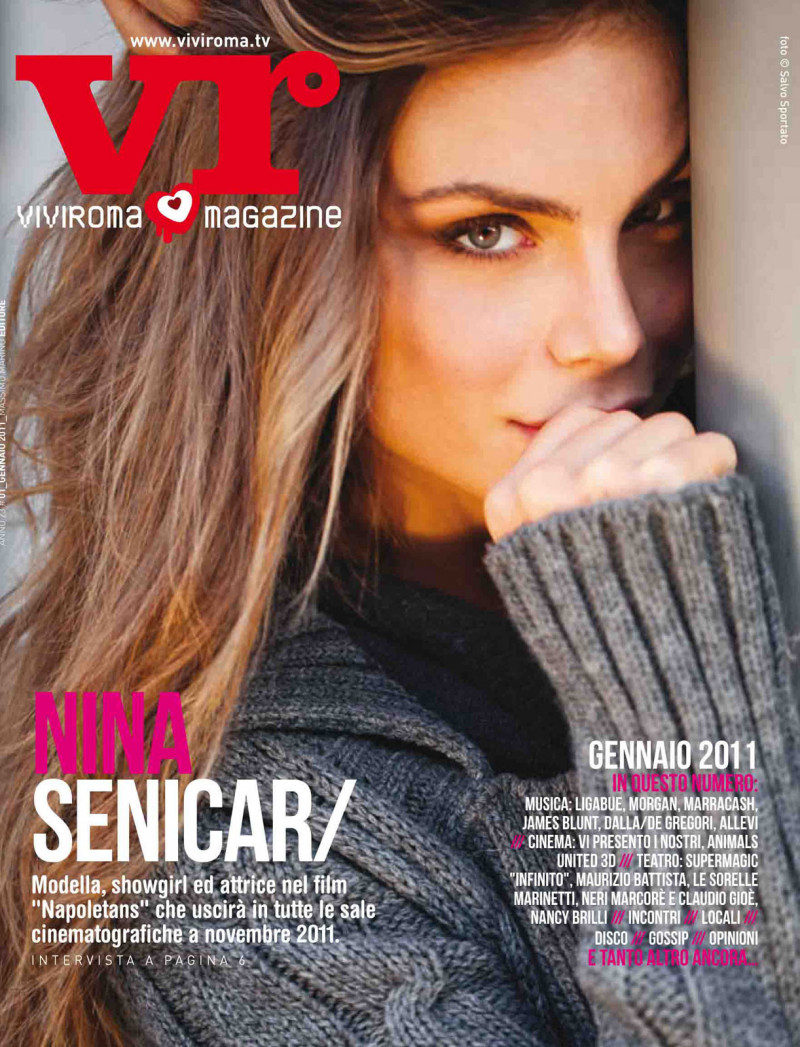 Nina Senicar featured on the Viviroma cover from January 2011