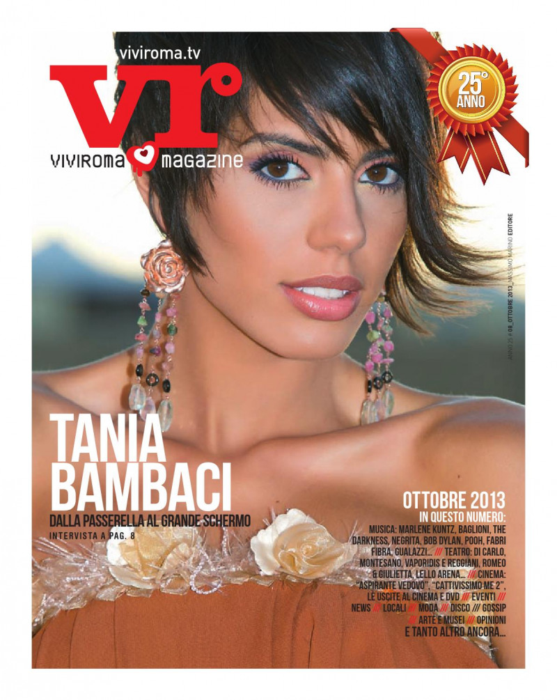 Tania Bambaci featured on the Viviroma cover from October 2013
