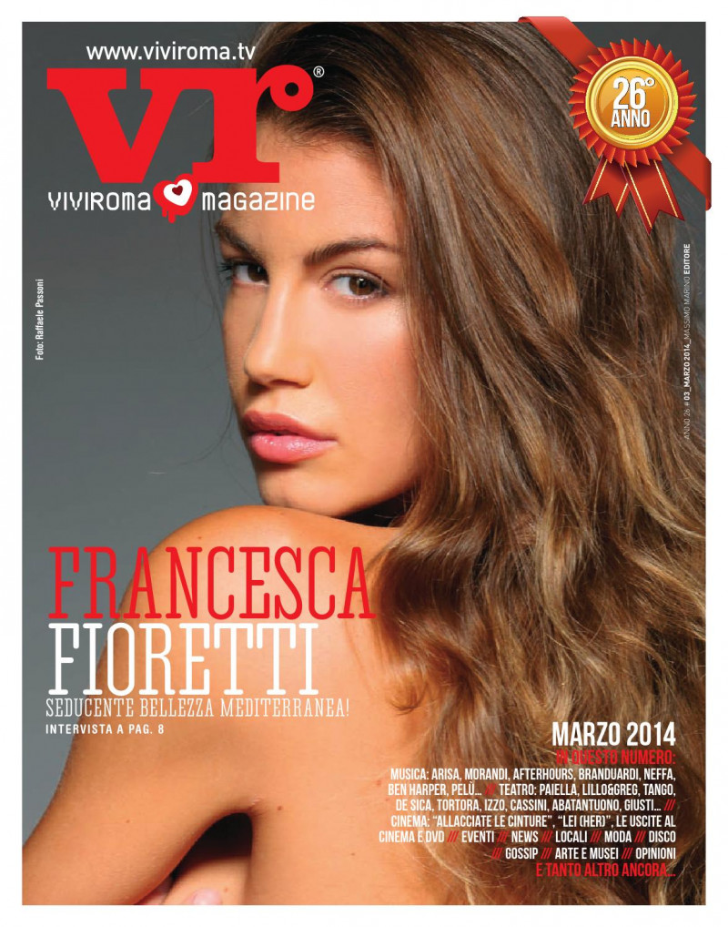 Francesca Fioretti featured on the Viviroma cover from March 2014