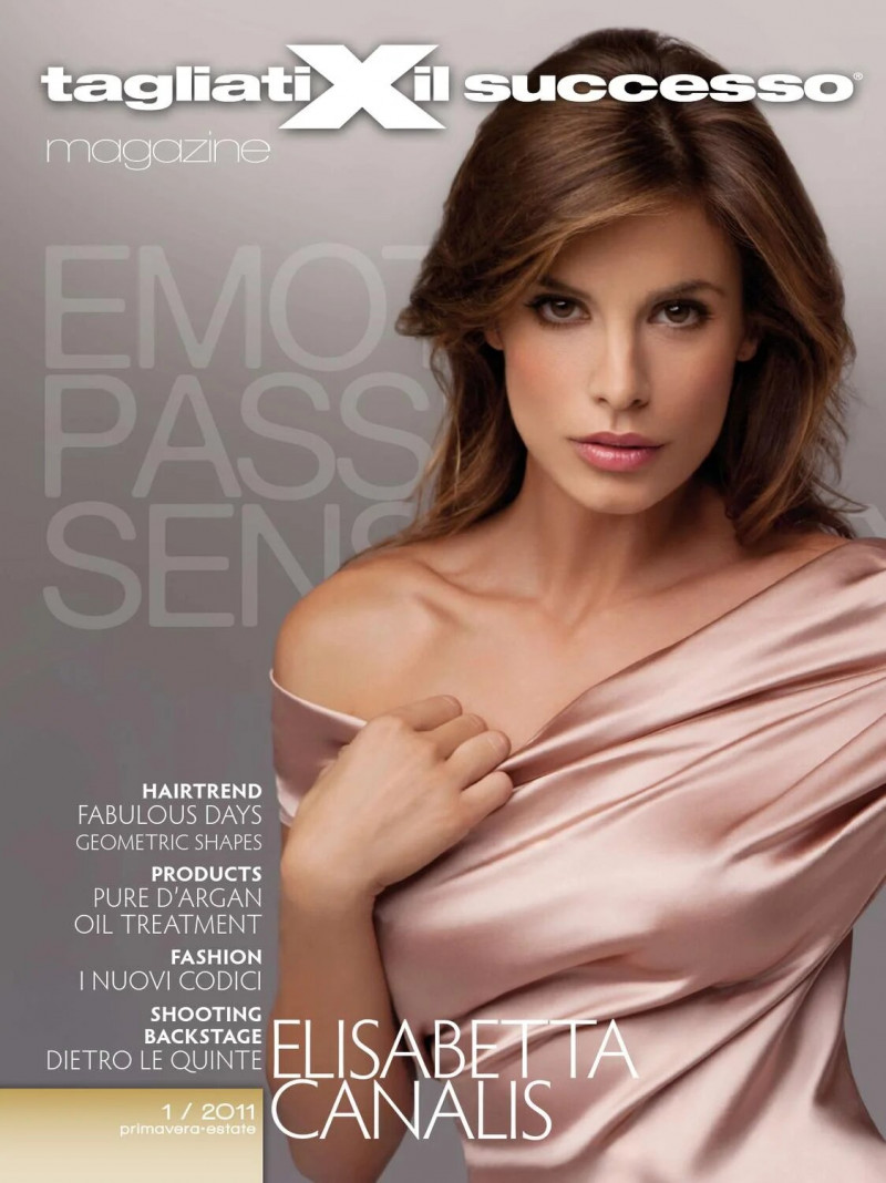 Elisabetta Canalis featured on the tagliatiXil successo Magazine cover from March 2011