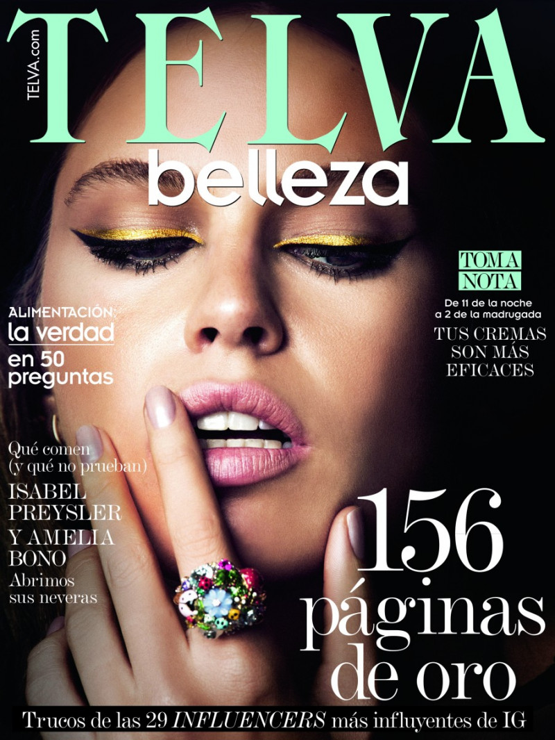  featured on the Telva Belleza cover from February 2016