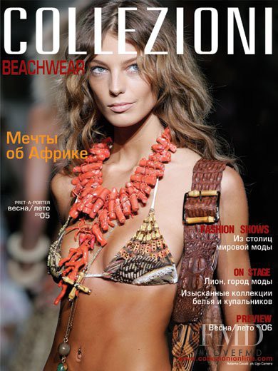 Daria Werbowy featured on the Collezioni Beachwear cover from January 2005