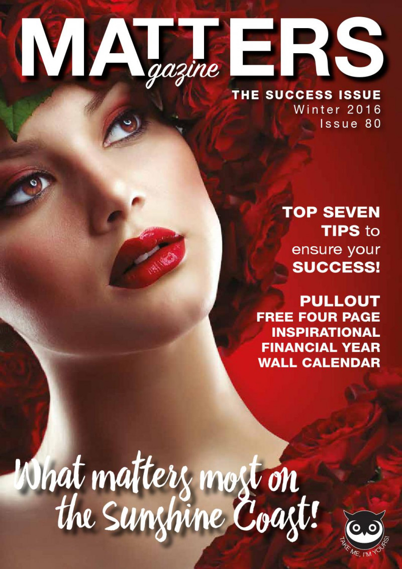  featured on the Matters Magazine cover from December 2016