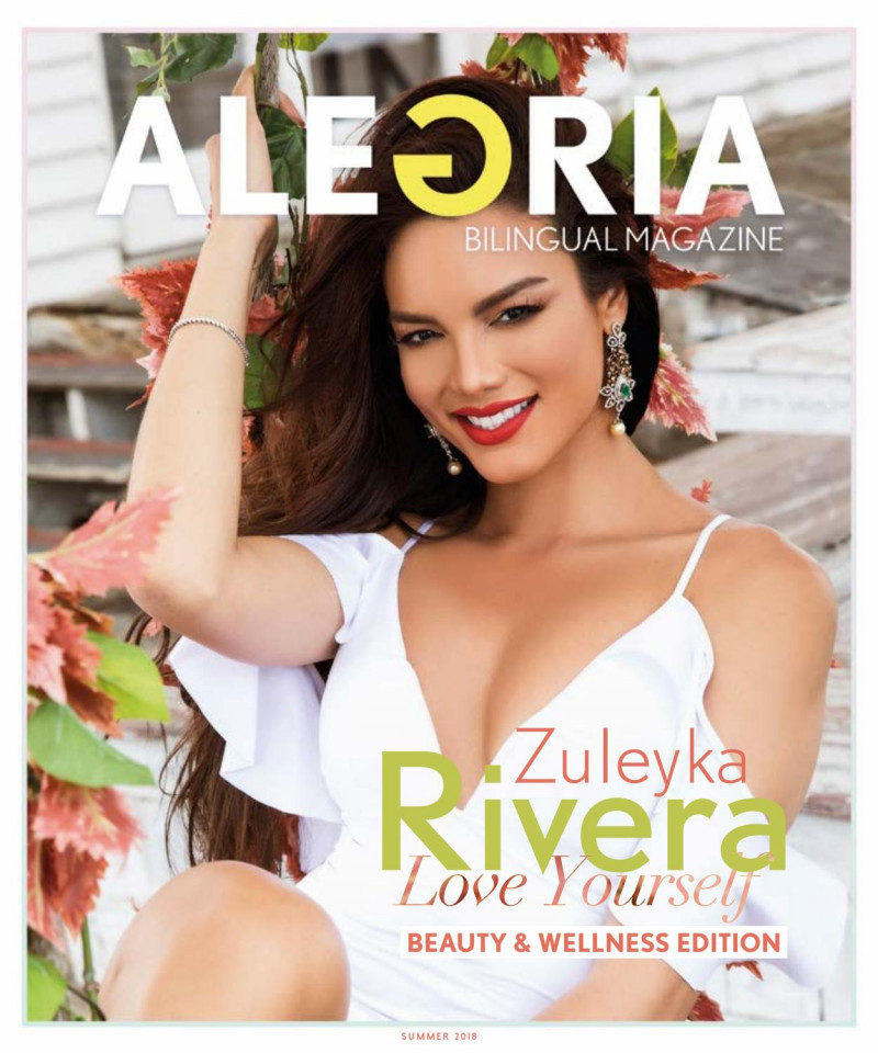 Zuleyka Rivera featured on the Alegria cover from June 2018