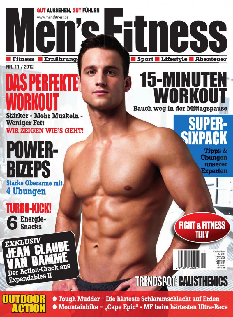  featured on the Men\'s Fitness Germany cover from November 2012